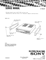 Sony ST-919 - Service Manual 